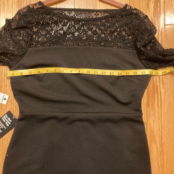 Express black dress with lace details NWT!! RETAIL $79!! - Picture 9 of 10